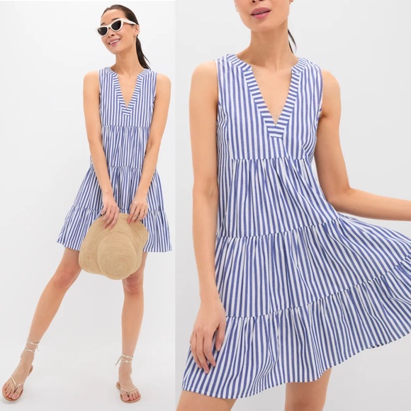 Tuckernuck Dresses & Skirts - Tuckernuck Pomander Place Blue White Stripe Sleeveless Cotton Poplin Kenzo Dress